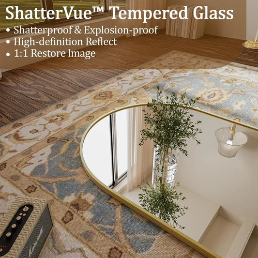 Full Body Floor Mirror with Bracket