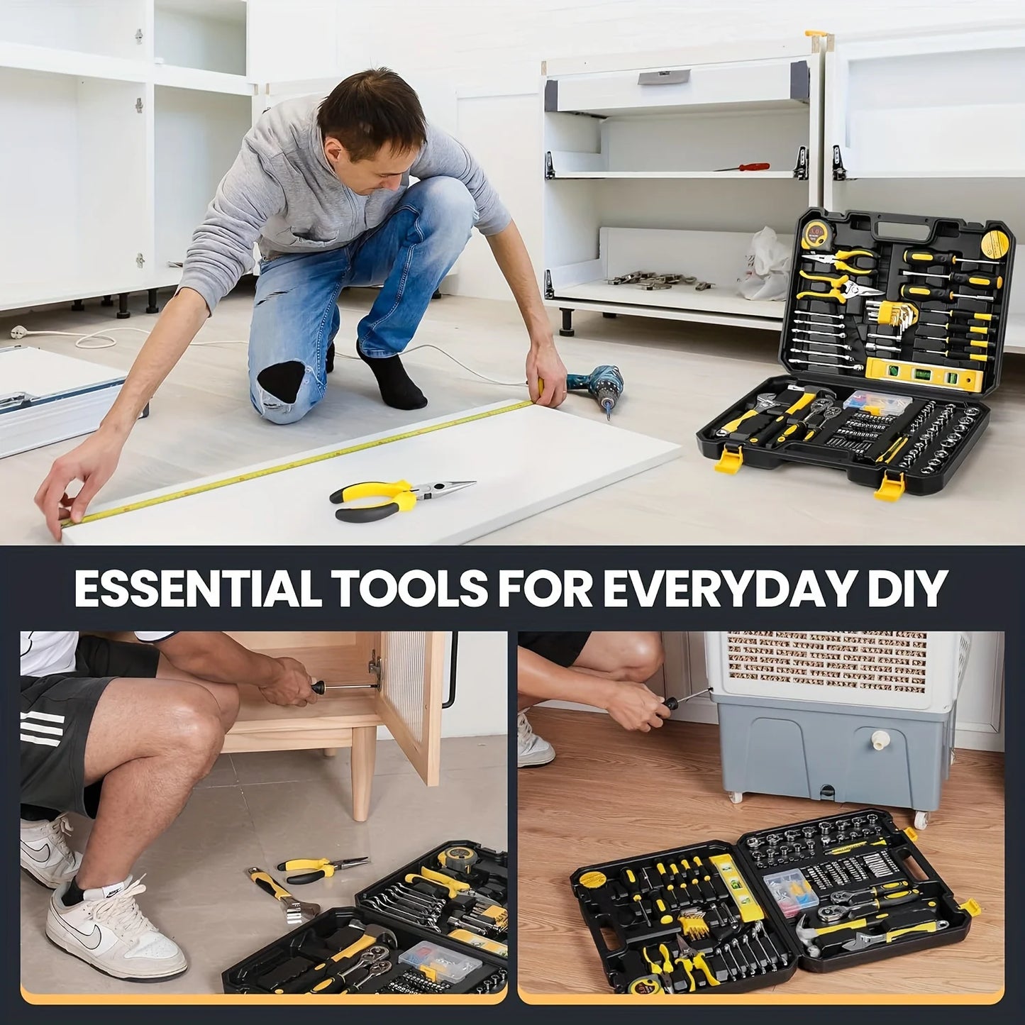 108-Piece Multi-Purpose Tool Set with Storage Box