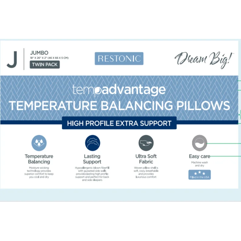 Twin Pack Bed Pillows