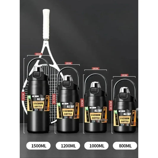 26oz Stainless Steel Vacuum Thermos Bottle with Straw