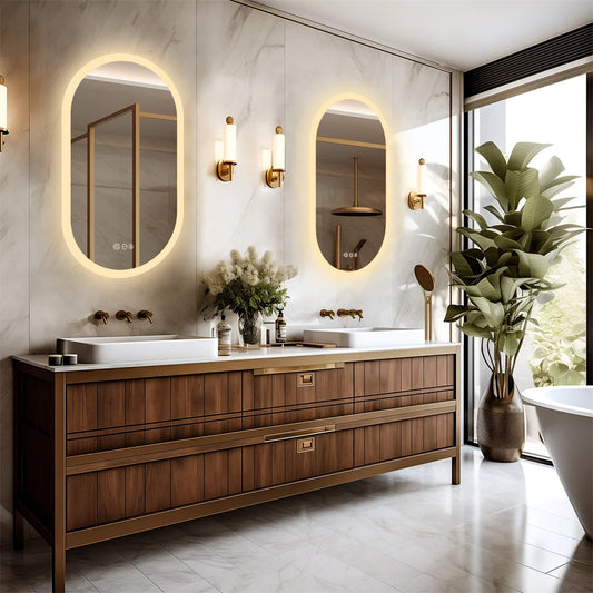 LUVODI LED Backlit Bathroom Vanity Mirror