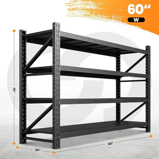 Heavy-Duty Metal Shelving Unit With 5000lbs