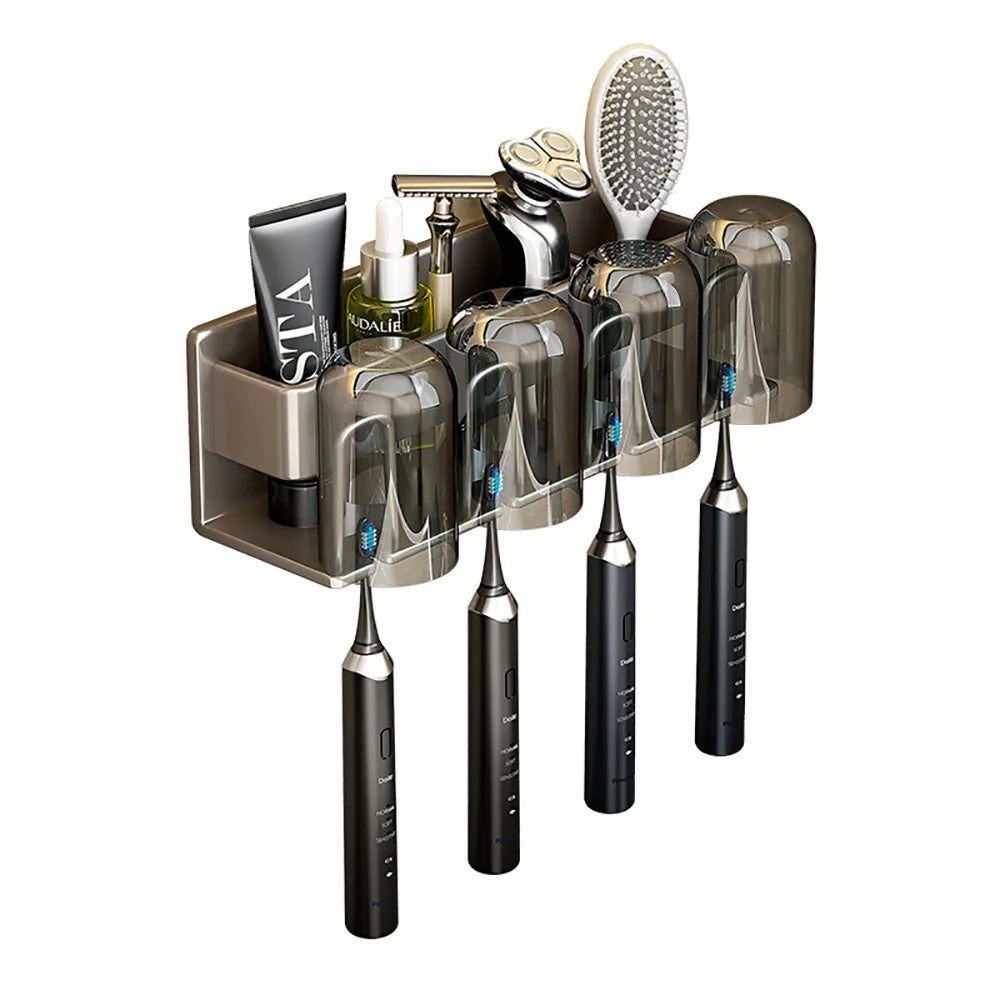 Electric Toothbrush Storage Rack Cup Storage Set