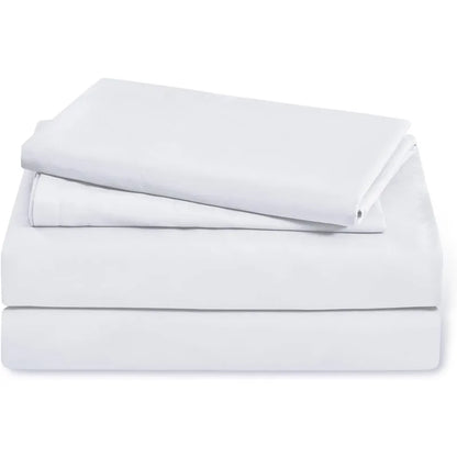 Hotel Luxury 1800 White Sheet Set
