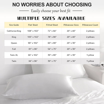 Silky Satin Cooling Soft Bed Sheet Set