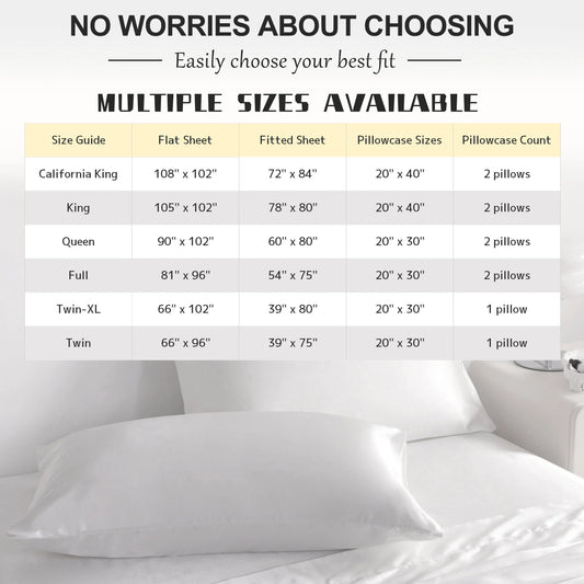 Silky Satin Cooling Soft Bed Sheet Set