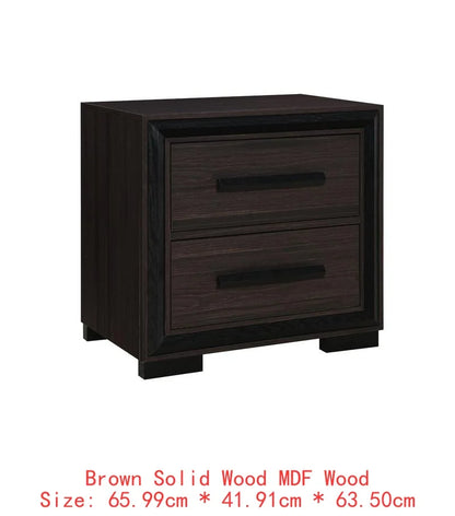 5PC King Bedroom Set Grey & Black