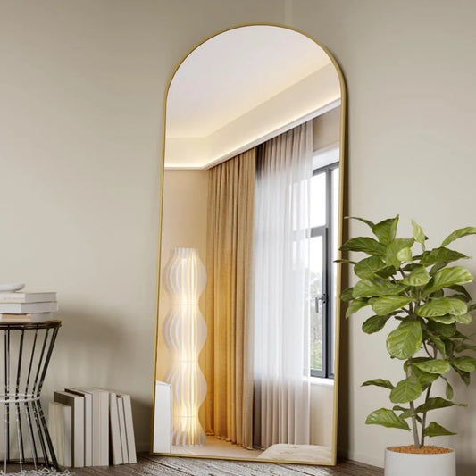 Full Body Floor Mirror with Bracket