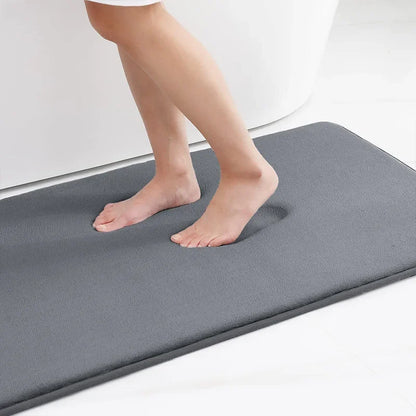 Non-Slip Silicone Memory Foam Bath Mat