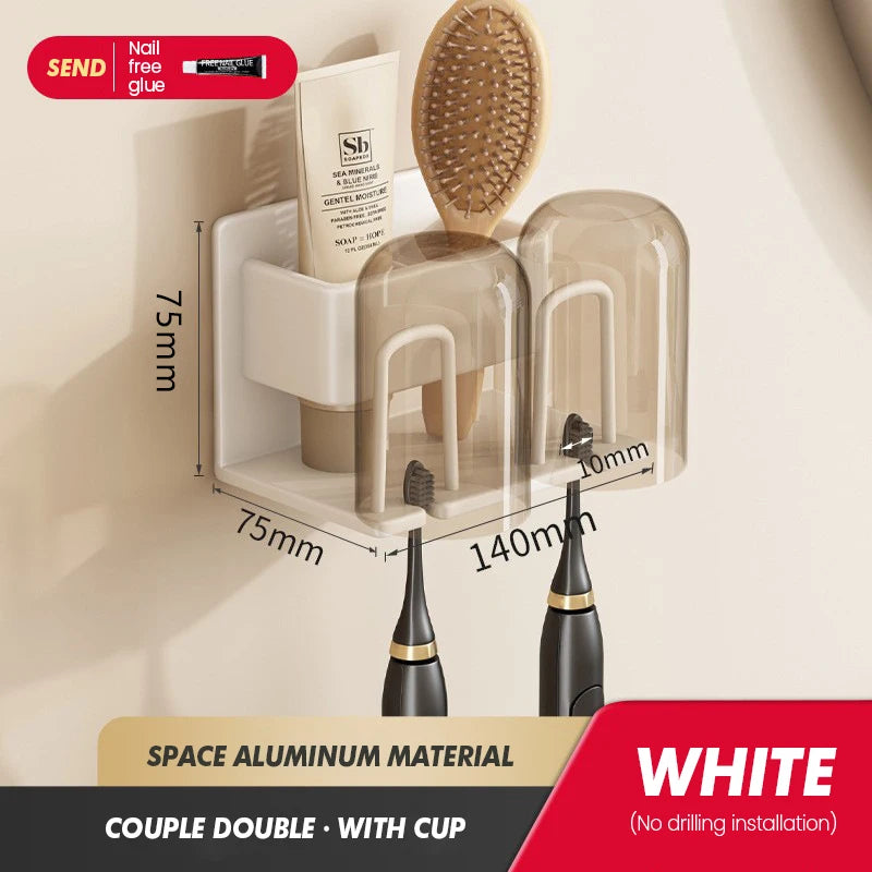 Electric Toothbrush Storage Rack Cup Storage Set