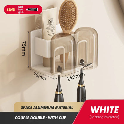 Electric Toothbrush Storage Rack Cup Storage Set