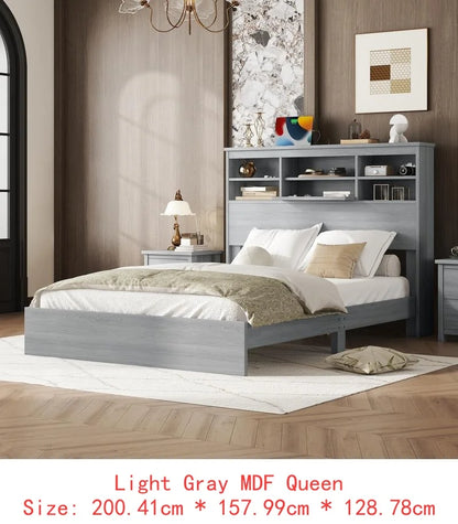 Vintage Queen Bedroom Set With Bed Nightstands Dresser