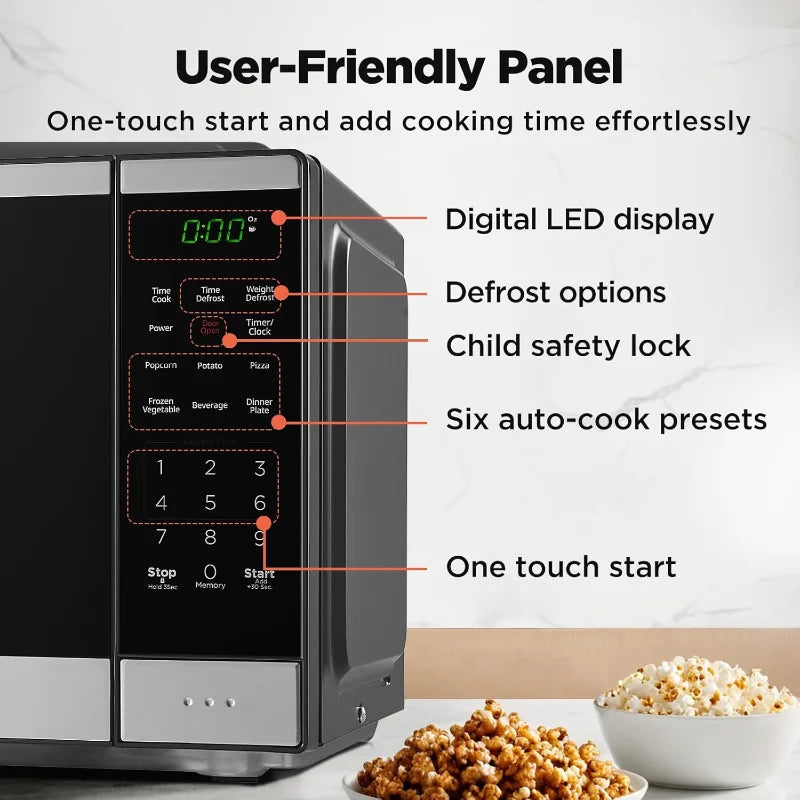 BLACK Countertop Microwave Oven