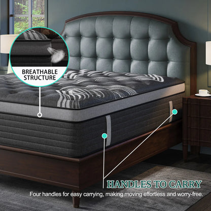 12"–14" Gel Memory Foam Hybrid Mattress