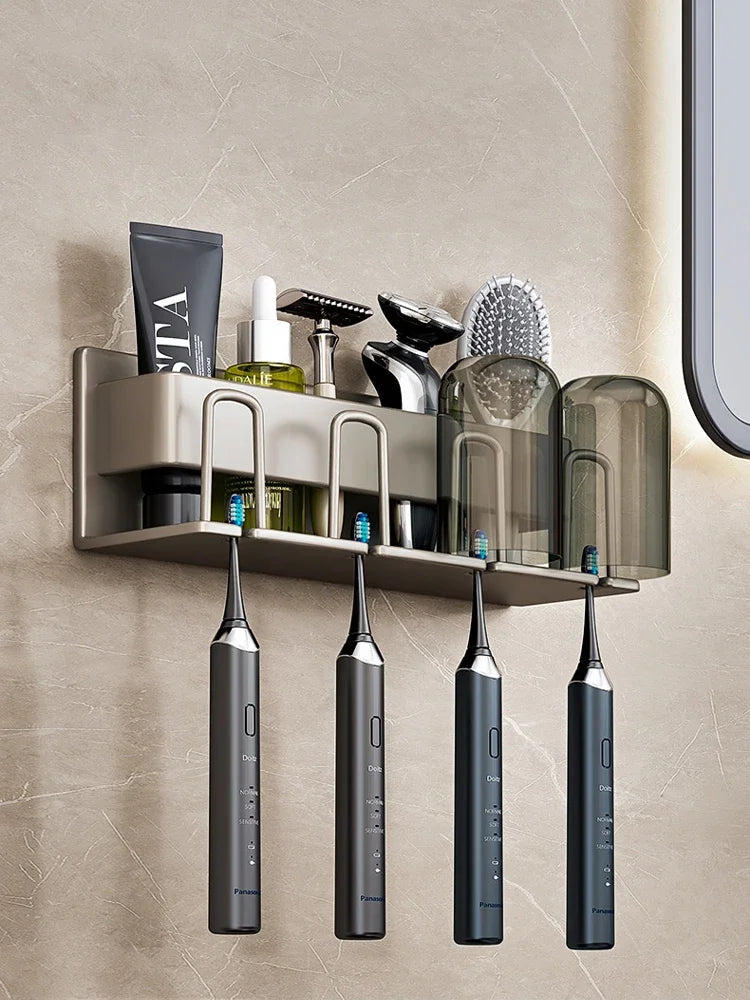 Electric Toothbrush Storage Rack Cup Storage Set