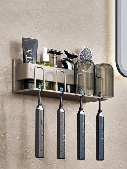 Electric Toothbrush Storage Rack Cup Storage Set
