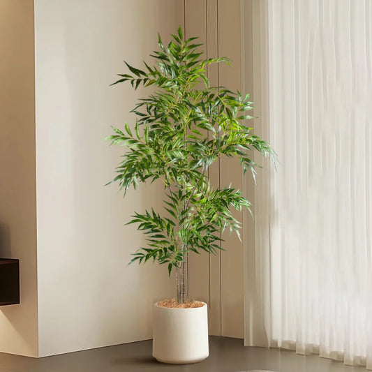 Artificial Palm Tree with Nandina Leaves