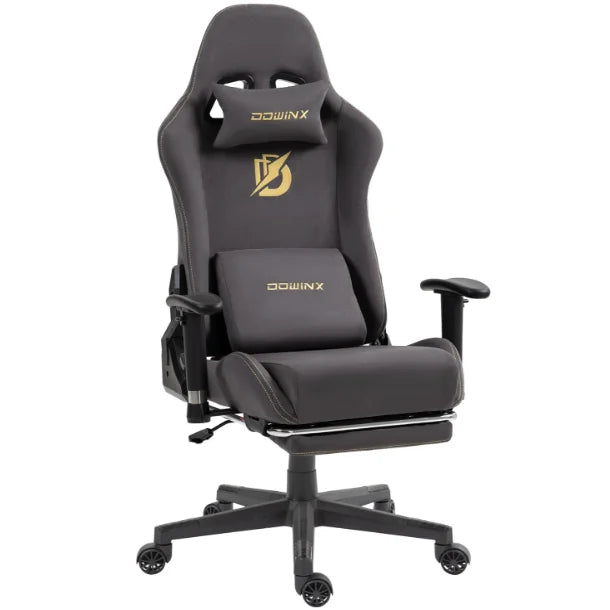 Gaming Chair With Massage Lumbar Footrest