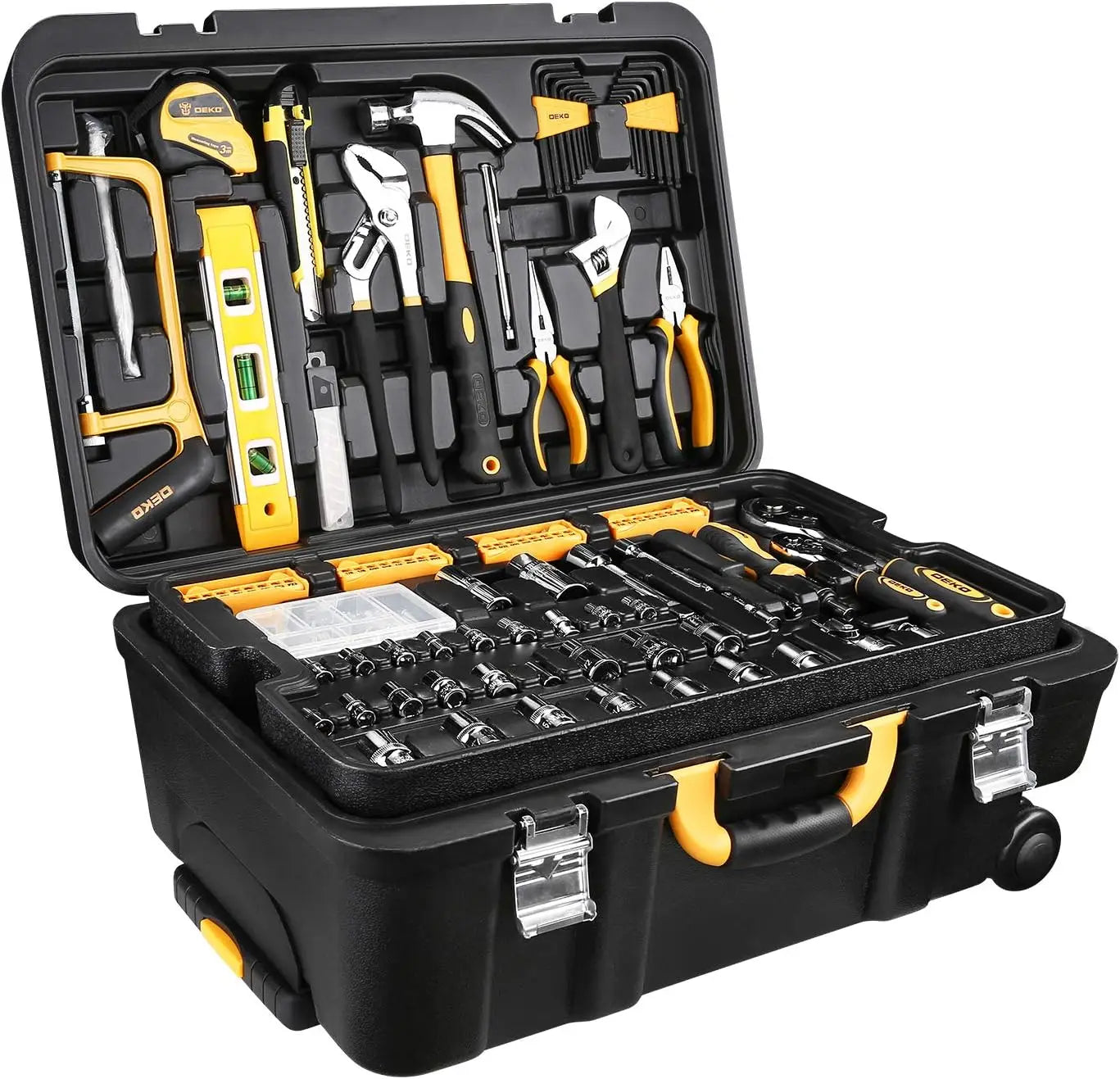 258-Piece Tool Kit with Rolling Toolbox