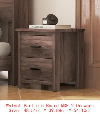 Vintage Queen Bedroom Set With Bed Nightstands Dresser