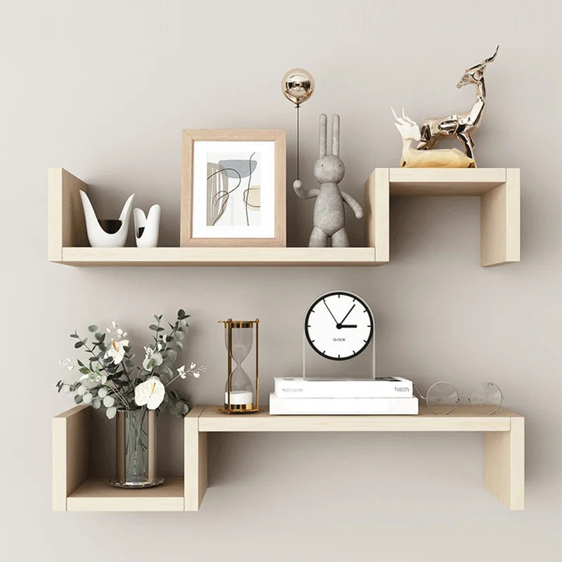 2‑Piece Floating Wall Shelf With Strong Support