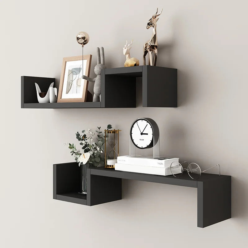 2‑Piece Floating Wall Shelf With Strong Support