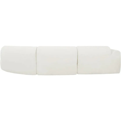 Curved Polyester Sectional Sofa Set