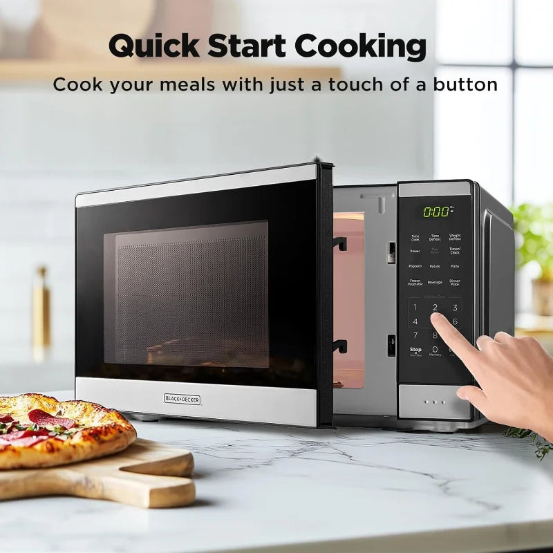 BLACK Countertop Microwave Oven