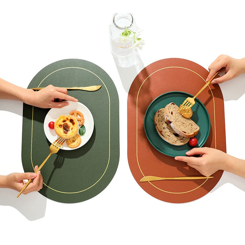 Leather Placemats Set of 6