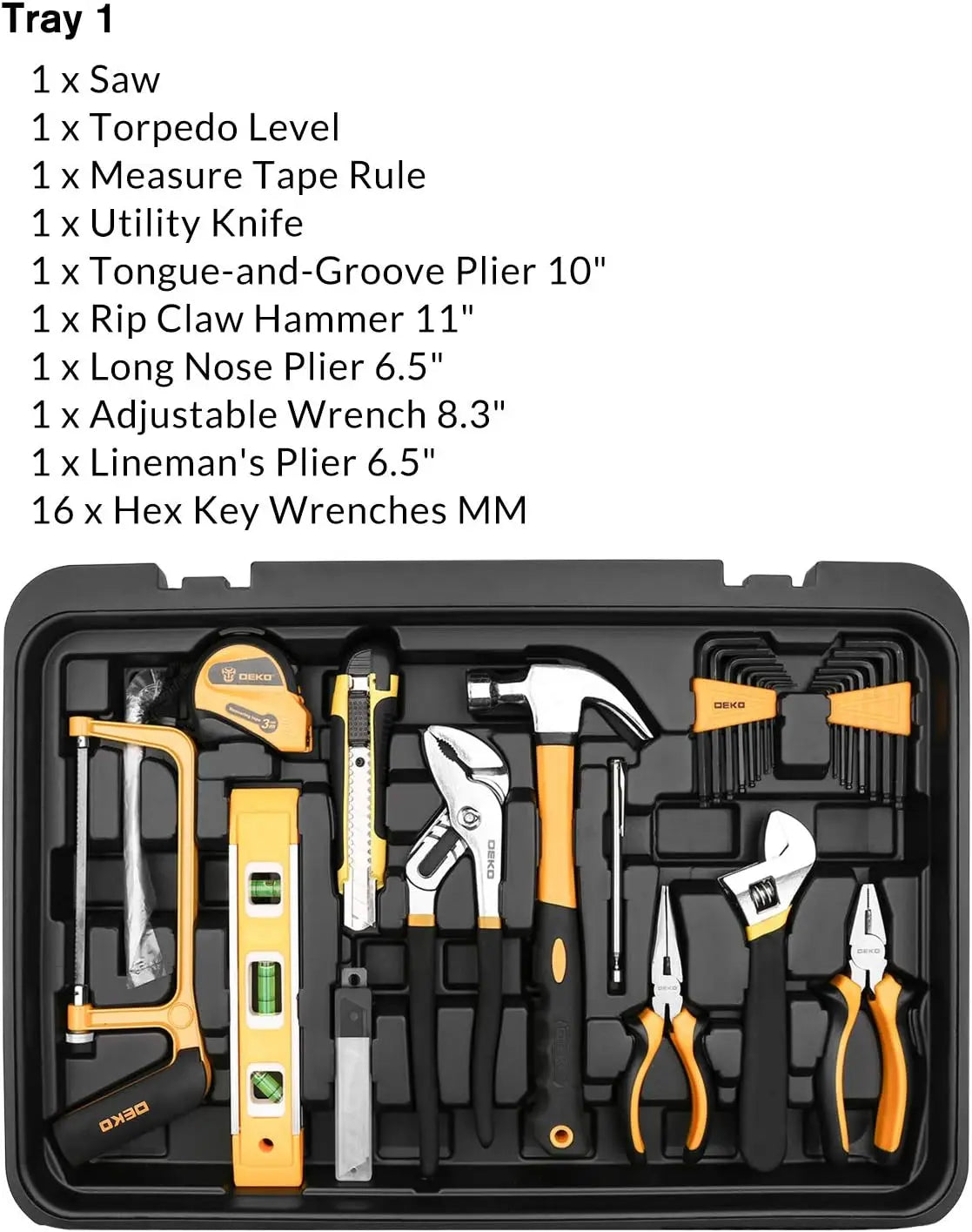 258-Piece Tool Kit with Rolling Toolbox