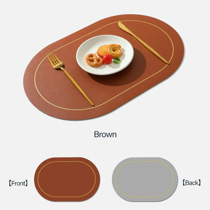 Leather Placemats Set of 6