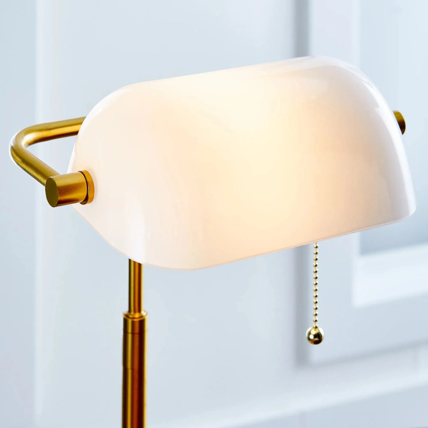 19" Gold/White Modern Desk Lamp