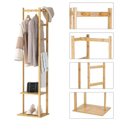 Bamboo Coat Rack Clothes Rack