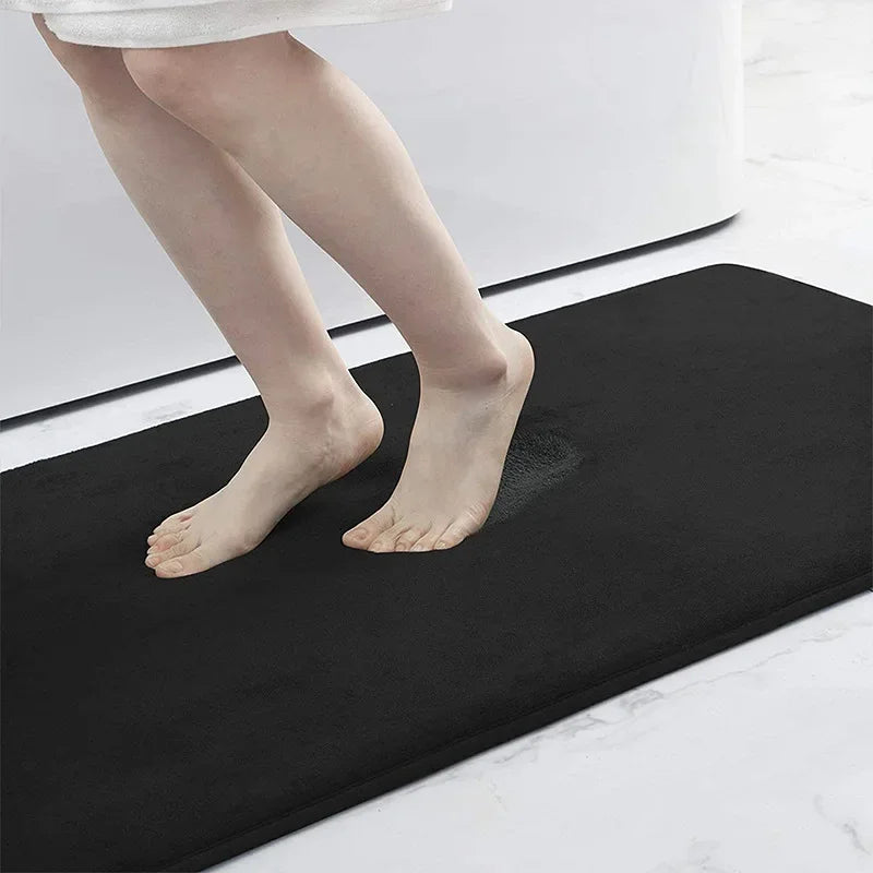Non-Slip Silicone Memory Foam Bath Mat
