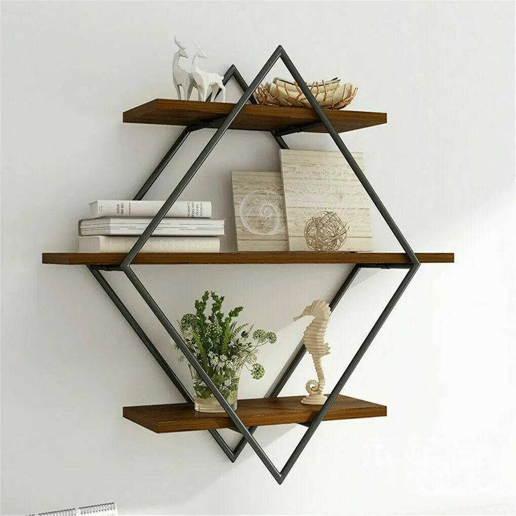 Wall Mounted Wooden Floating Shelf