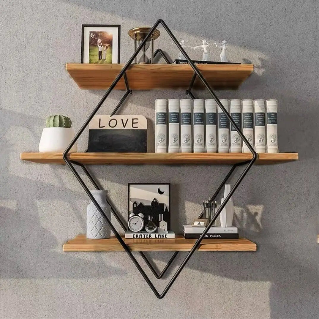 Wall Mounted Wooden Floating Shelf