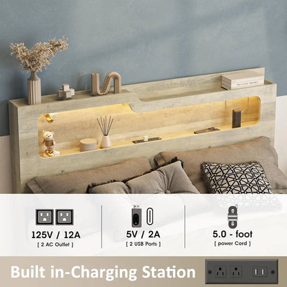 Queen Size Lift Up Storage Bed Frame