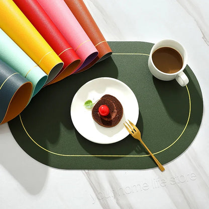 Leather Placemats Set of 6