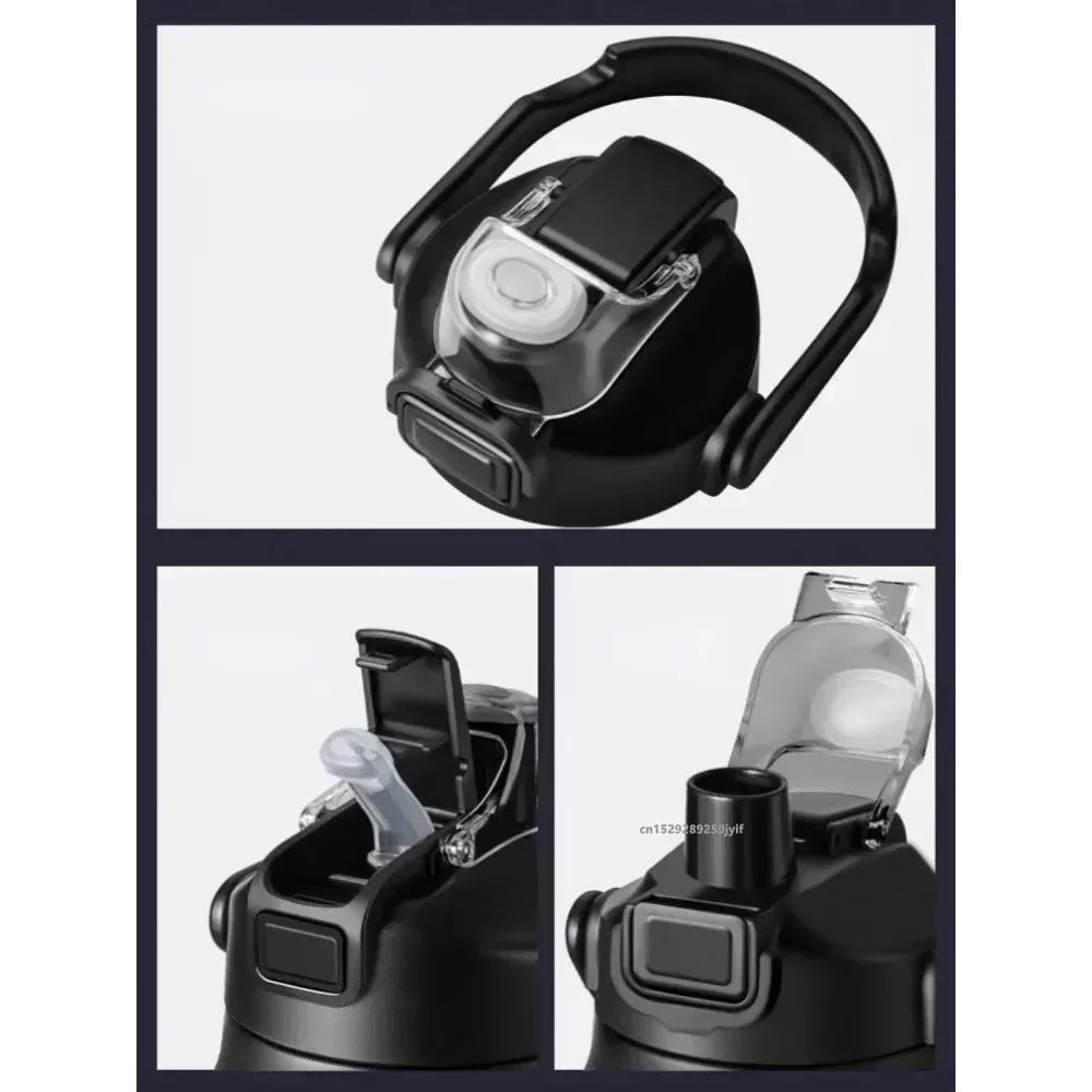 26oz Stainless Steel Vacuum Thermos Bottle with Straw