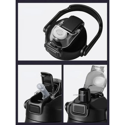 26oz Stainless Steel Vacuum Thermos Bottle with Straw