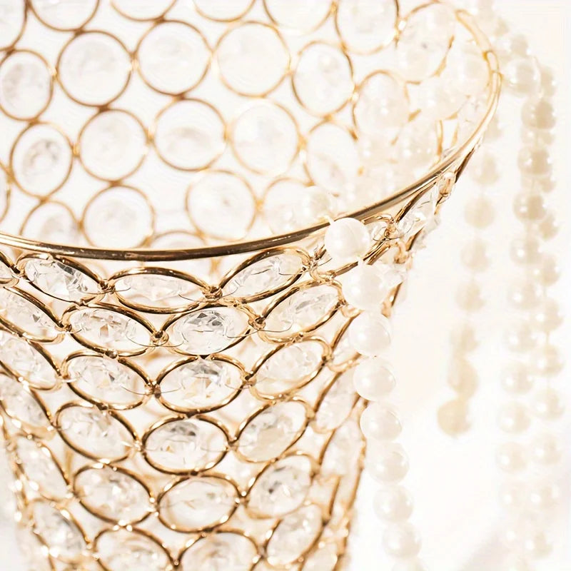 Pair Of 20-Inch Crystal Vases For Celebrations