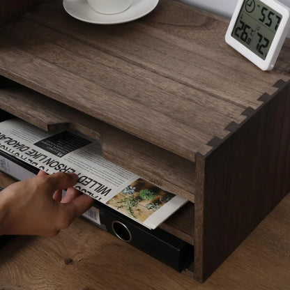 3-Tier Wood Desktop Paper Storage