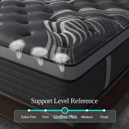 12"–14" Gel Memory Foam Hybrid Mattress