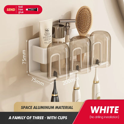 Electric Toothbrush Storage Rack Cup Storage Set