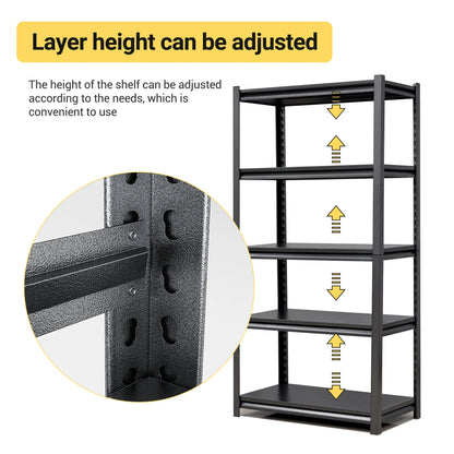 2000lbs Heavy-Duty Adjustable Garage Shelf Storage Rack