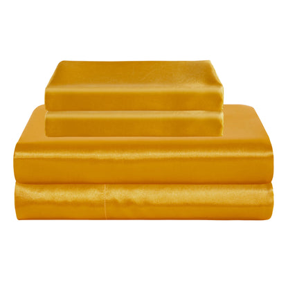 Silky Satin Cooling Soft Bed Sheet Set