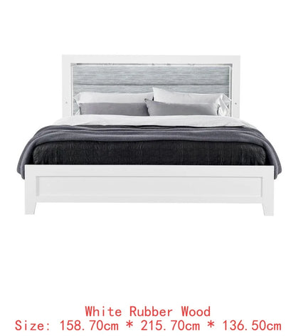 White Full Bedroom Set With LED Lighting