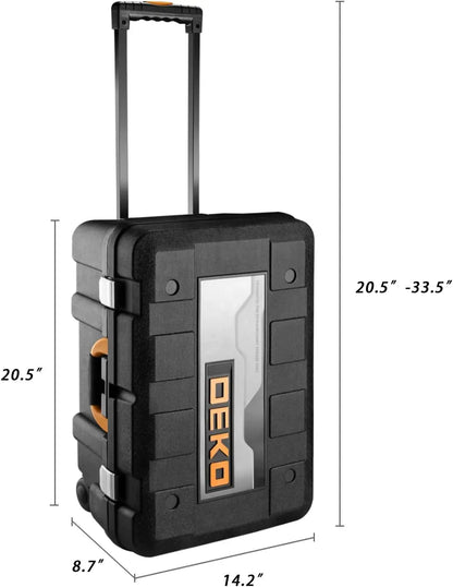 258-Piece Tool Kit with Rolling Toolbox