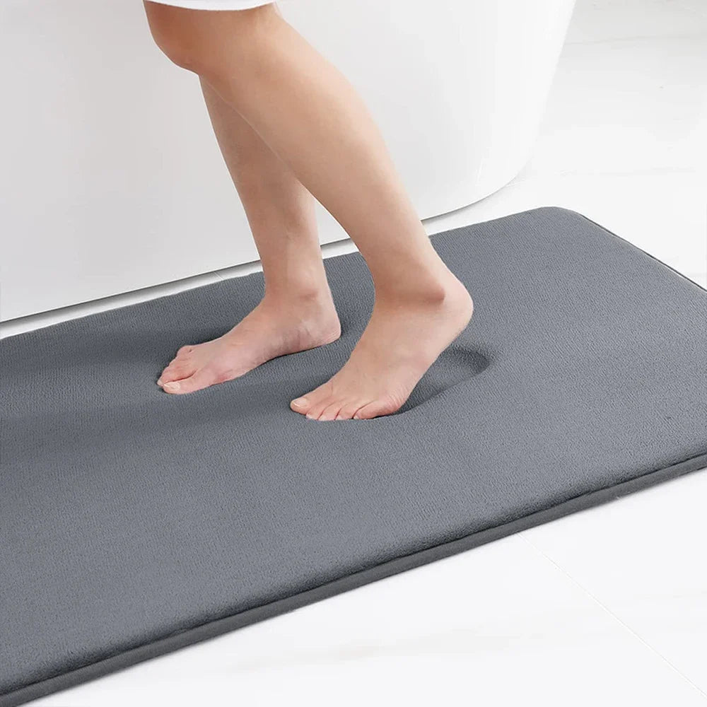 Non-Slip Silicone Memory Foam Bath Mat
